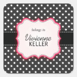 Pink and Polka Dots Sticker