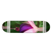 Pink and Purple Fuchsia Skateboard