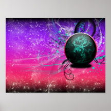 Pink and Purple Poster