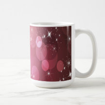 Pink and Red Background Coffee Mugs