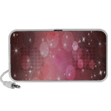 Pink and Red Background iPod Speakers