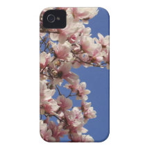 Pink and White Magnolia iPhone 4 Cover