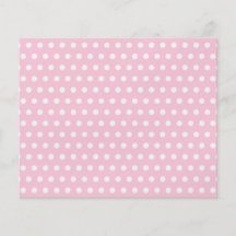 Pink and White Polka Dots Pattern. Flyer