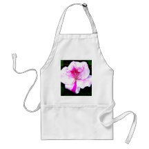 Pink and White Splash Azalea Flower Apron