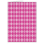 Pink Argyle Card