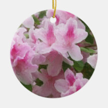 Pink Azaleas Painterly Ornament