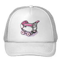 pink baby buggy trucker hats