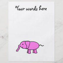 Pink baby elephant flyers
