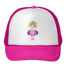 Pink Ballet Shoes Art Mesh Hat