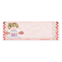 Pink Bear Aspirin business cards