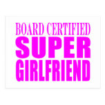 Pink Birthdays & Christmas : Super Girlfriend Postcards