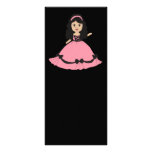 Pink & Black Gown Princess 2 Customized Rack Card