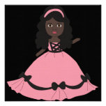 Pink & Black Gown Princess 3 Announcements