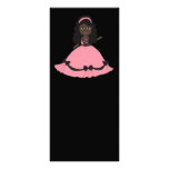 Pink & Black Gown Princess 3 Full Color Rack Card