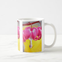 Pink Bleeding Hearts Flowers Coffee Mug