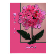 Pink Blossoms Invitation