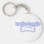 Pink & Blue Kooikerhondje Keychain