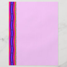 pink blue stripes flyer