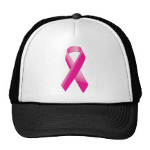 PINK BREAST CANCER SUPPORT RIBBON CAUSES WOMEN TRUCKER HATS