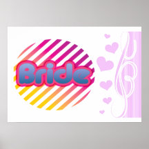 pink bride to be bachelorette wedding bridal party poster