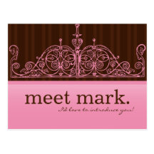 Pink & Brown Sales Postcard