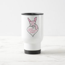 Pink Bunny Happy Valentine's Day Coffee Mug