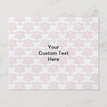 Pink Cake on Pink Cake Pattern. Custom Flyer
