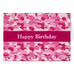 Pink Camouflage Card