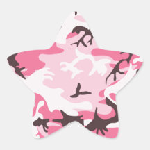Pink Camouflage Sticker