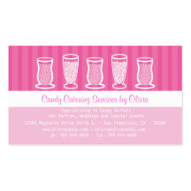 Pink Candy Catering Business Card