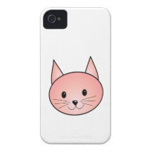 Pink Cat. Adorable kitty. Case-Mate iPhone 4 Case