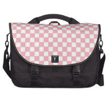 pink check chequered fashion messenger laptop bag