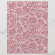 Pink Chintz Pattern Card Stock DIY Scrapbooking Custom Flyer