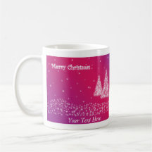 Pink Christmas Mug