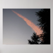 pink cloud sunrise print