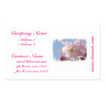 Pink Columbine Flowers Business Cards