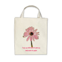 Pink Cone Flower Bag