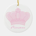 Pink Crown - Princess Christmas Ornament