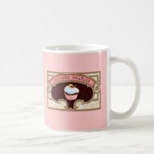 Pink Cupcake Couture Sign Logo Banner Coffee Mug