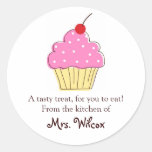 Pink Cupcake labels, From the Kitchen Of... Sticker