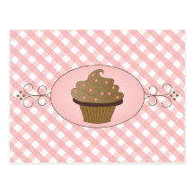Pink Cupcake Post Card