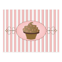 Pink Cupcake Post Cards