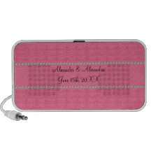 Pink diamond wedding favours laptop speakers
