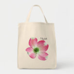 Pink Dogwood Personalised Tote Bag