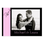 Pink Elegance Mini Save The Date Card Business Card Template