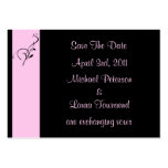 Pink Elegance Mini Save The Date Card Business Cards