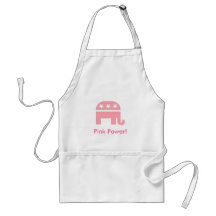 Pink Elephant Apron