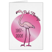 Pink Flamingo Card