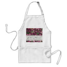 PInk Floral Gardening Momma Apron