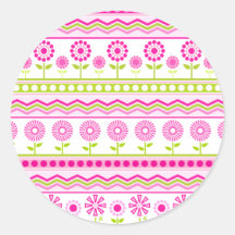 Pink Flower garden Sticker